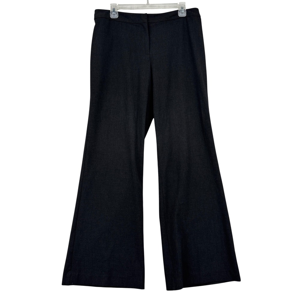 J Jill Wide Leg Trousers Size 12 Black Wide Leg Career Dress Pants High Rise
